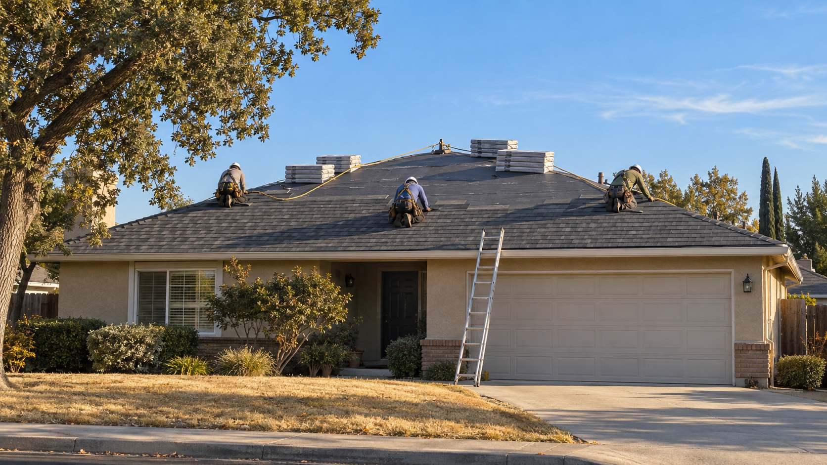 Roofing concept for a California home